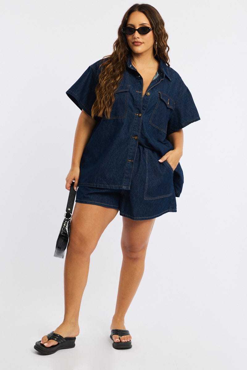 Denim Jacket Short Sleeve for YouandAll Fashion