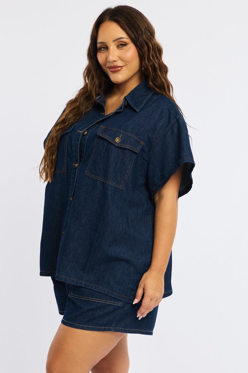 Denim Jacket Short Sleeve for YouandAll Fashion