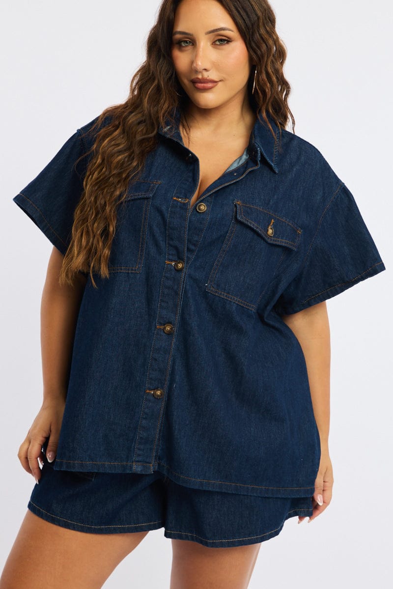 Denim Jacket Short Sleeve for YouandAll Fashion