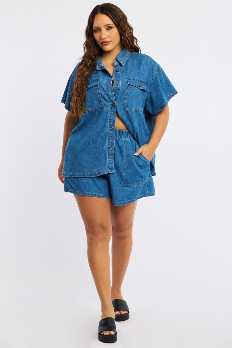 Denim Jacket Short Sleeve for YouandAll Fashion