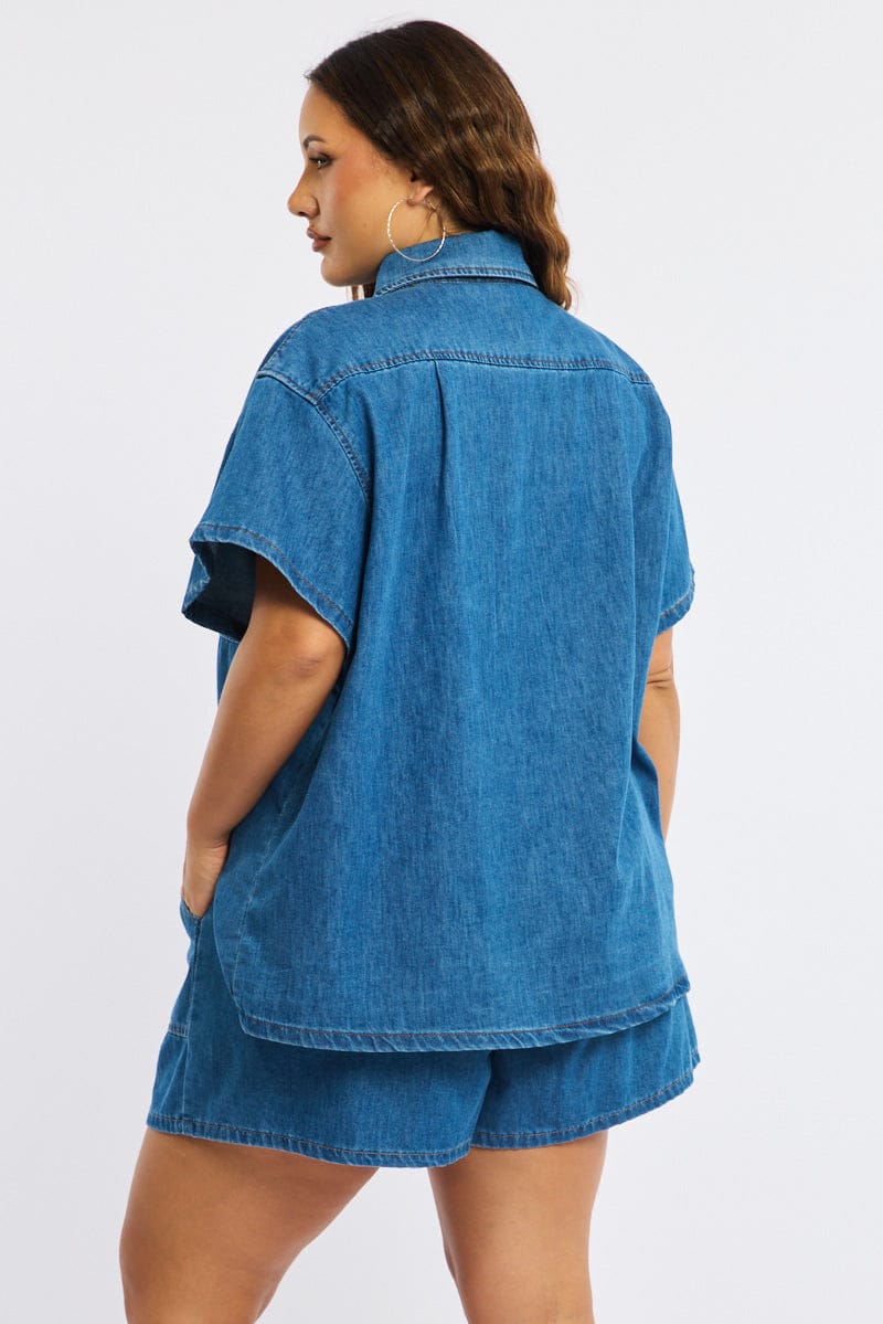 Denim Jacket Short Sleeve for YouandAll Fashion