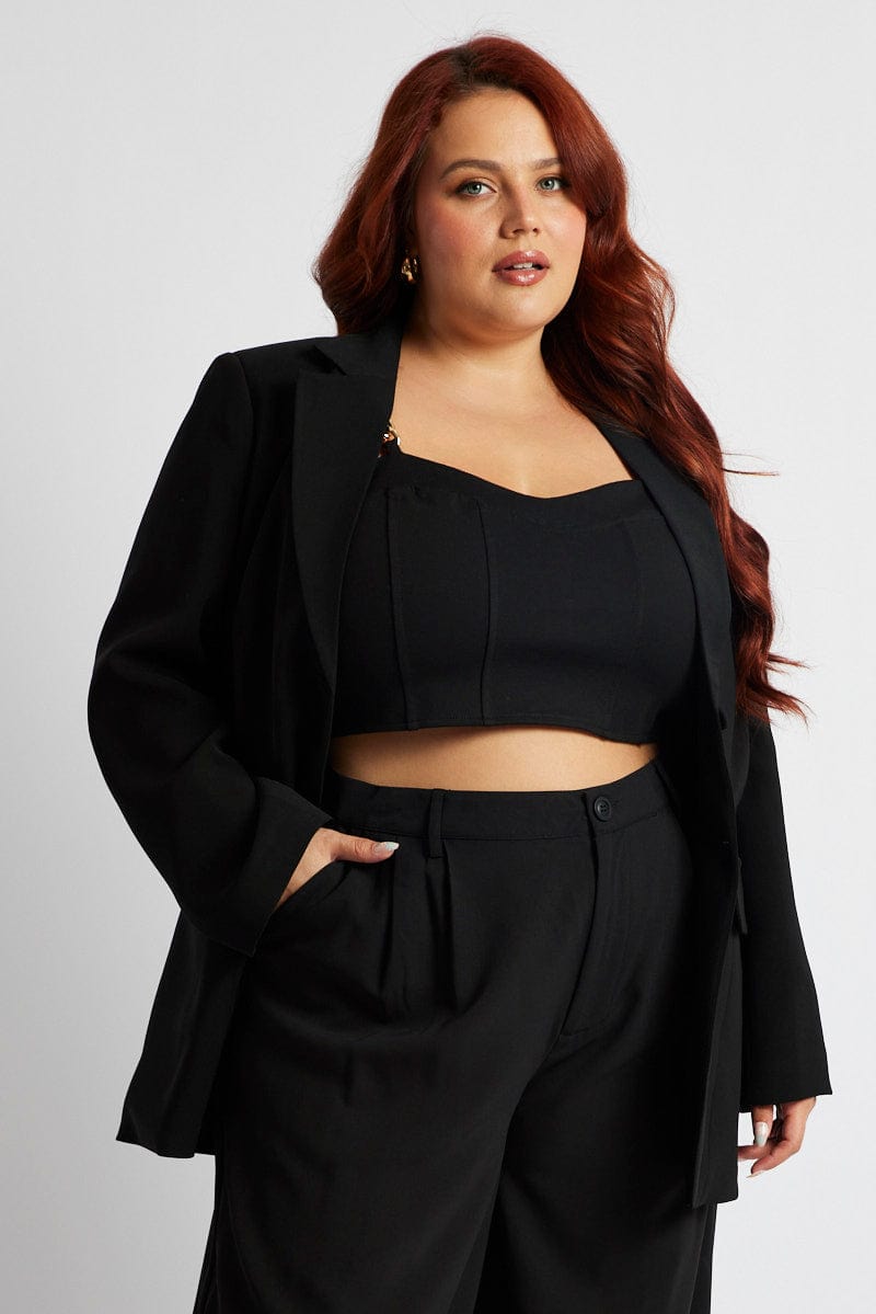 Black Fitted Jacket for YouandAll Fashion