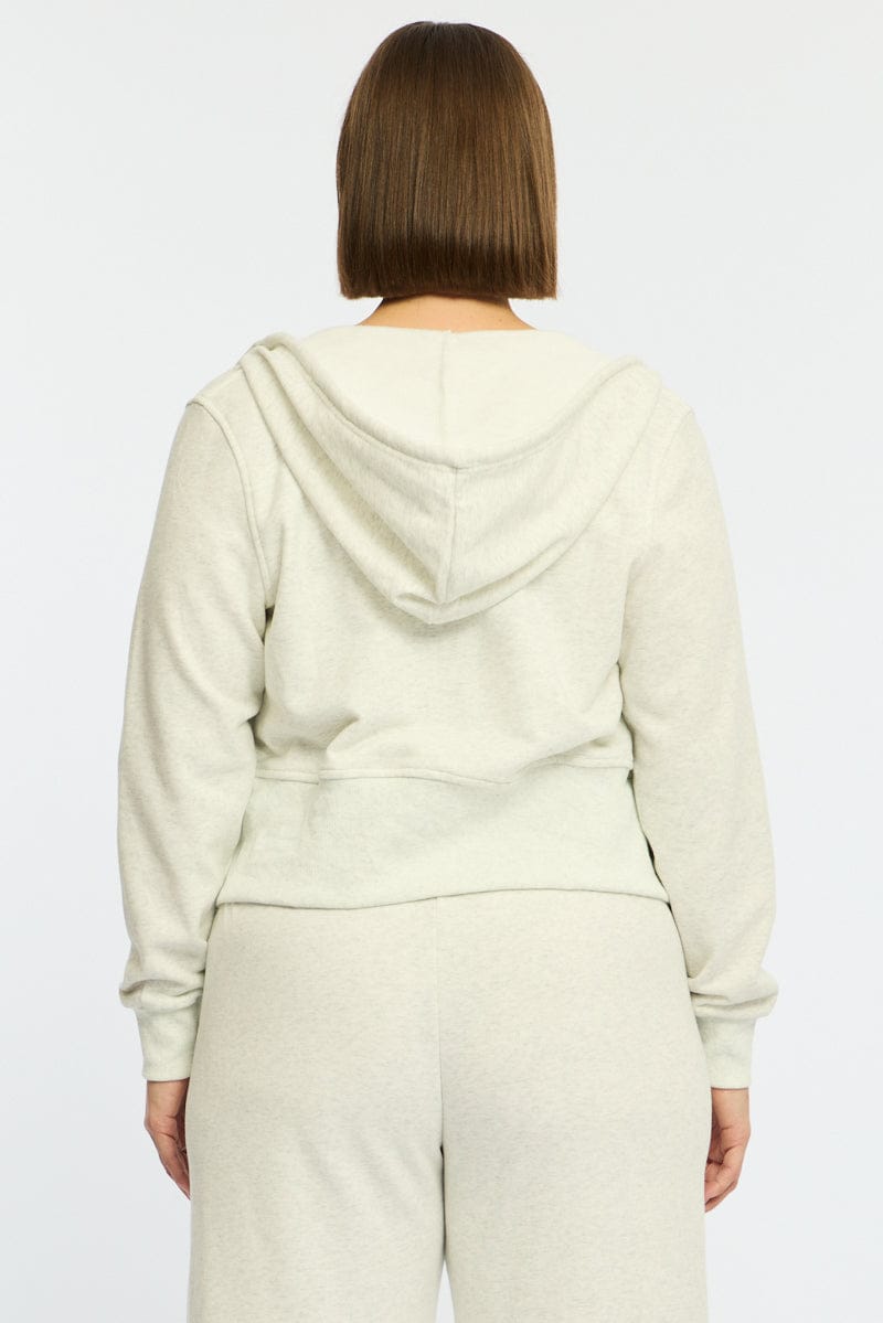 Grey Zip Hoodie Long Sleeve for YouandAll Fashion