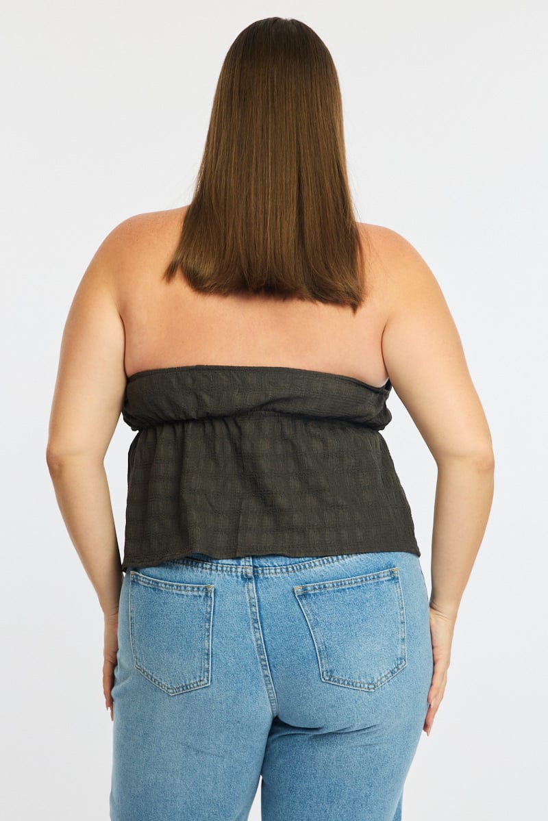 Grey Tie Up Top Halter Neck for YouandAll Fashion