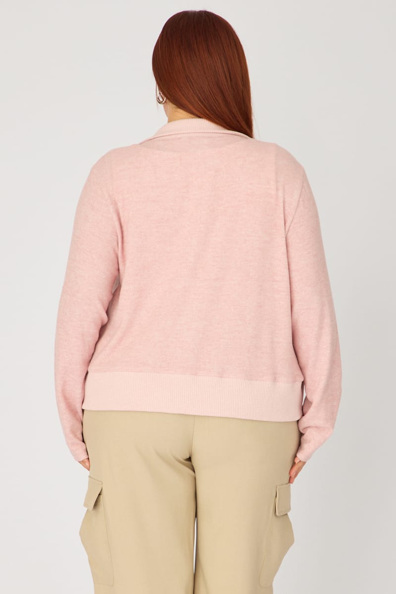 Pink Soft Touch Jacket Long Sleeve for YouandAll Fashion