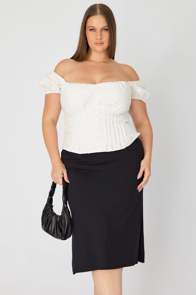 Black Midi Skirt for YouandAll Fashion