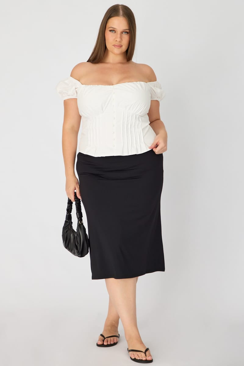 Black Midi Skirt for YouandAll Fashion
