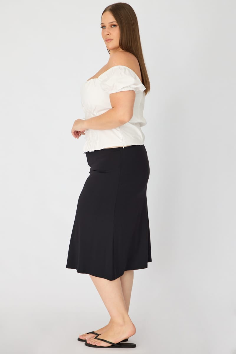 Black Midi Skirt for YouandAll Fashion