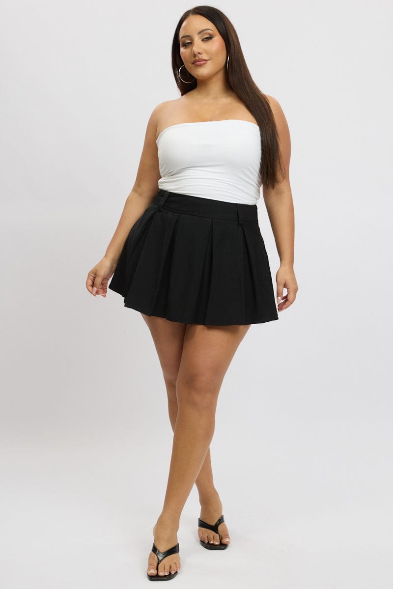 Black Pleated Mini Tennis Skirt for YouandAll Fashion