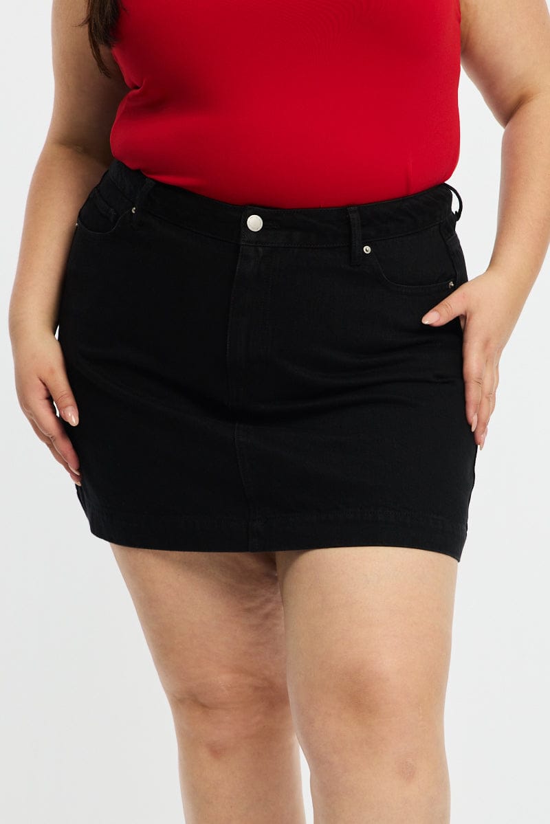 Denim Mini Skirt A-line for YouandAll Fashion