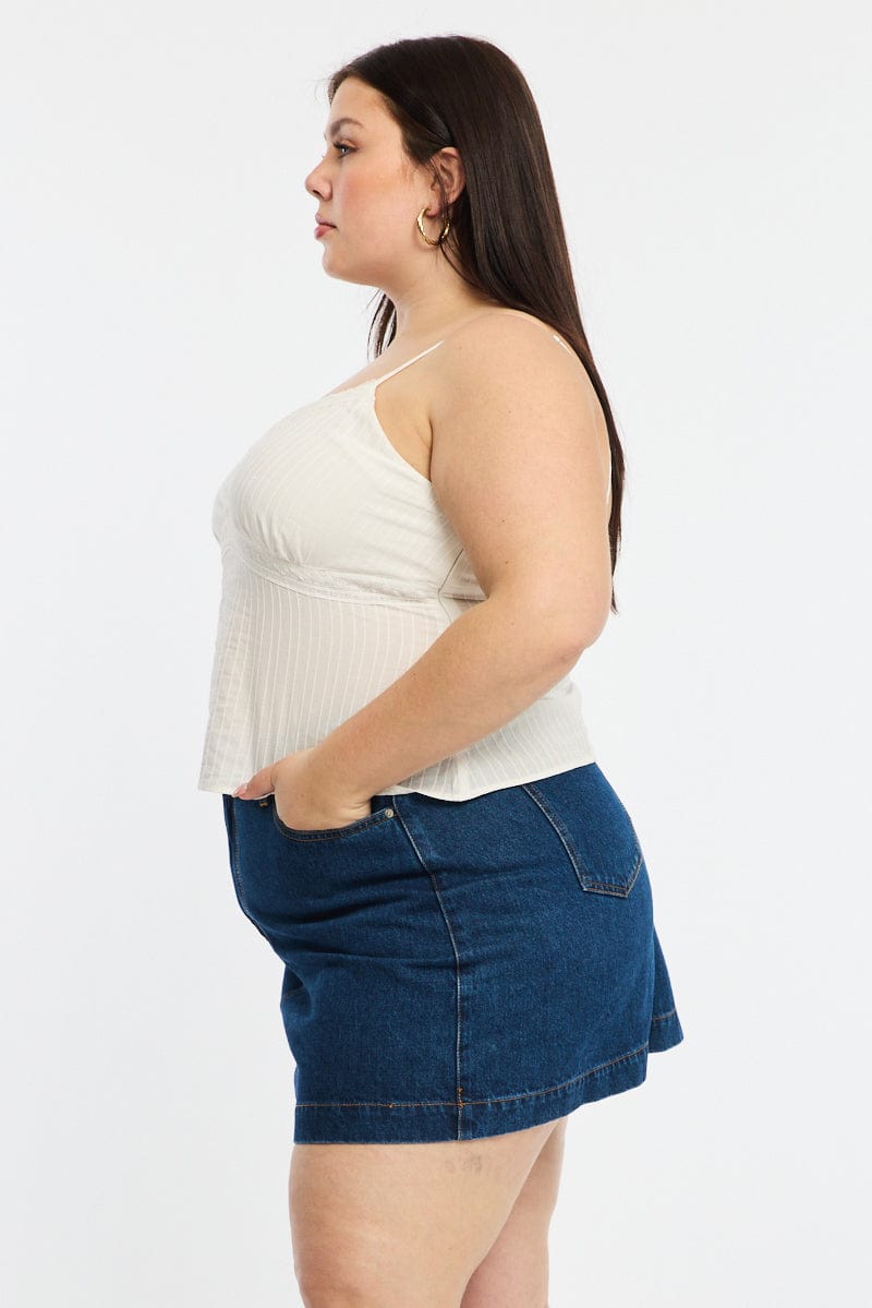 Denim Mini Skirt A-line for YouandAll Fashion