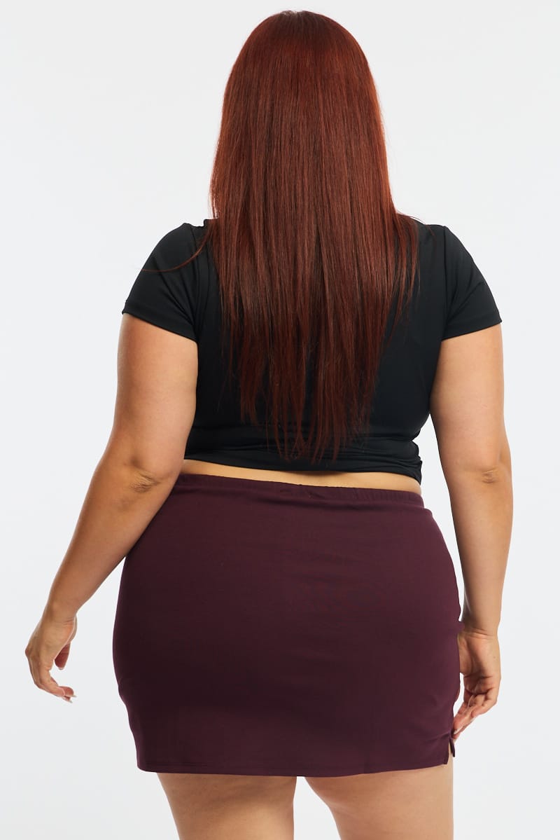 Brown Mini Skort for YouandAll Fashion