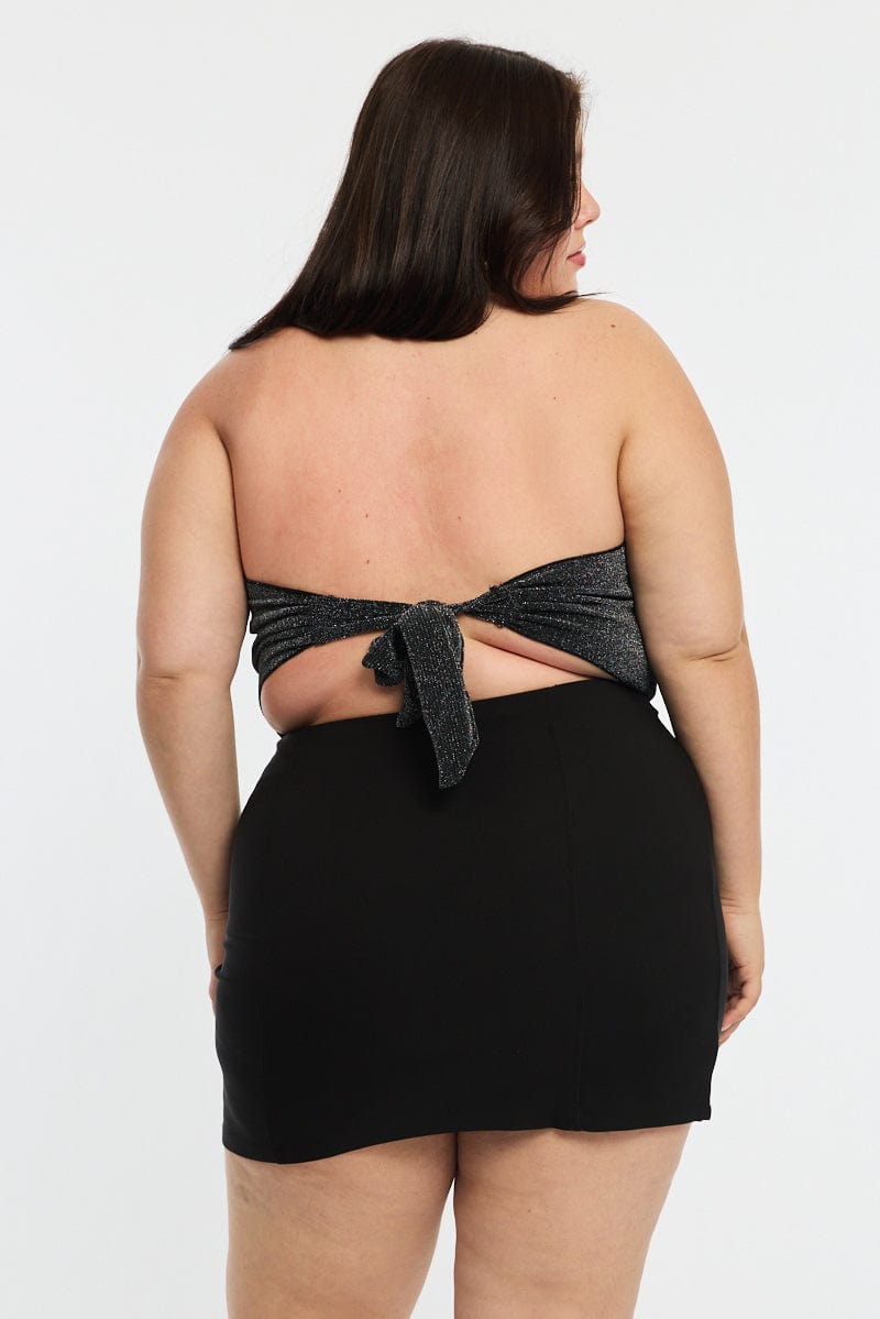 Black Miniskirt Not Shorts Good Stretch for YouandAll Fashion