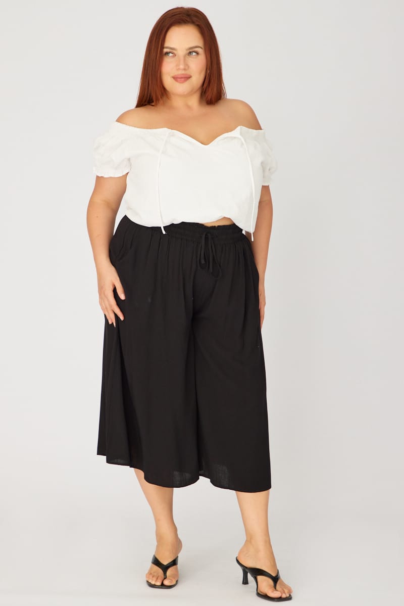 White Puff Sleeve Blouse Short Sleeve Relaxed Fit for YouandAll Fashion