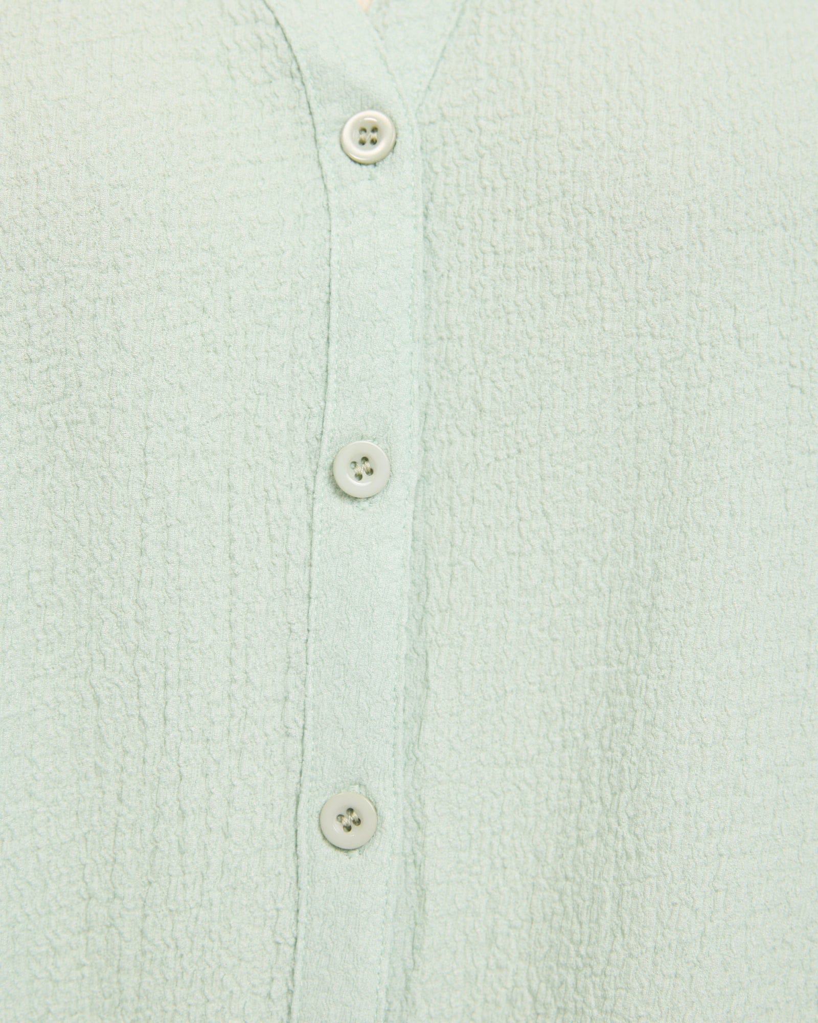 Green Relaxed Shirt Short Sleeve Textured for YouandAll Fashion