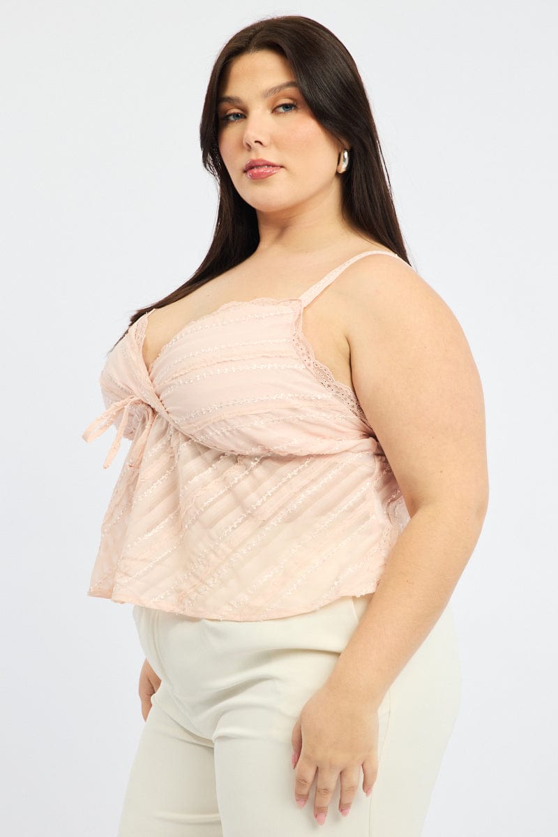 Pink Frill Cami Top for YouandAll Fashion