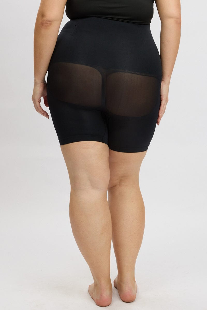 Black High Waist Seamless Shaping Shorts for YouandAll Fashion