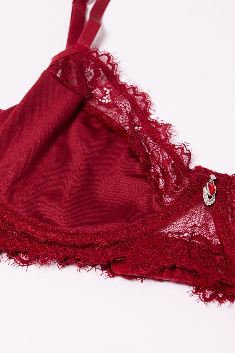 Red Lace Lingerie Set for YouandAll Fashion