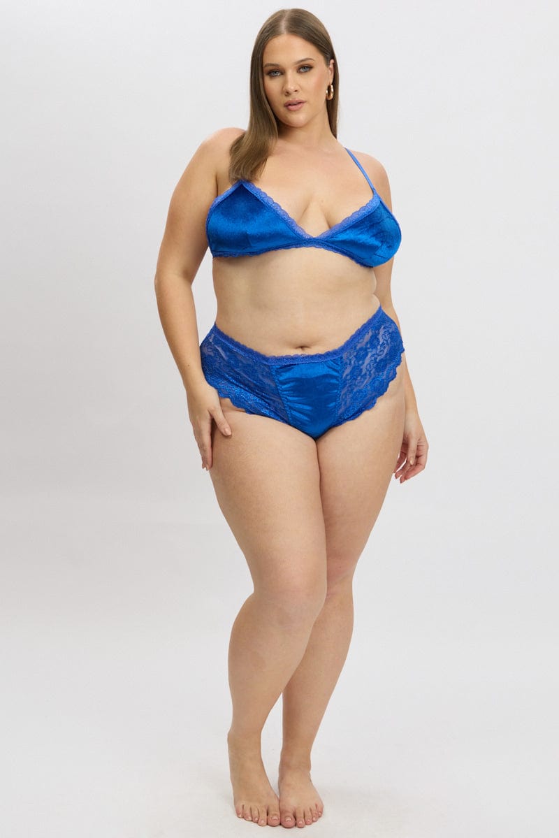 Blue Lace Lingerie Set for YouandAll Fashion