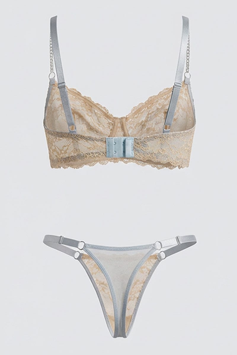 Blue Lace Lingerie Set for YouandAll Fashion