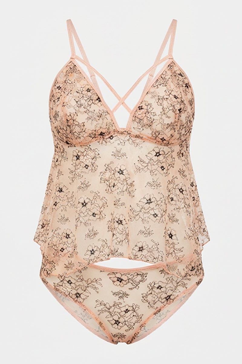 Beige Lingerie Set for YouandAll Fashion