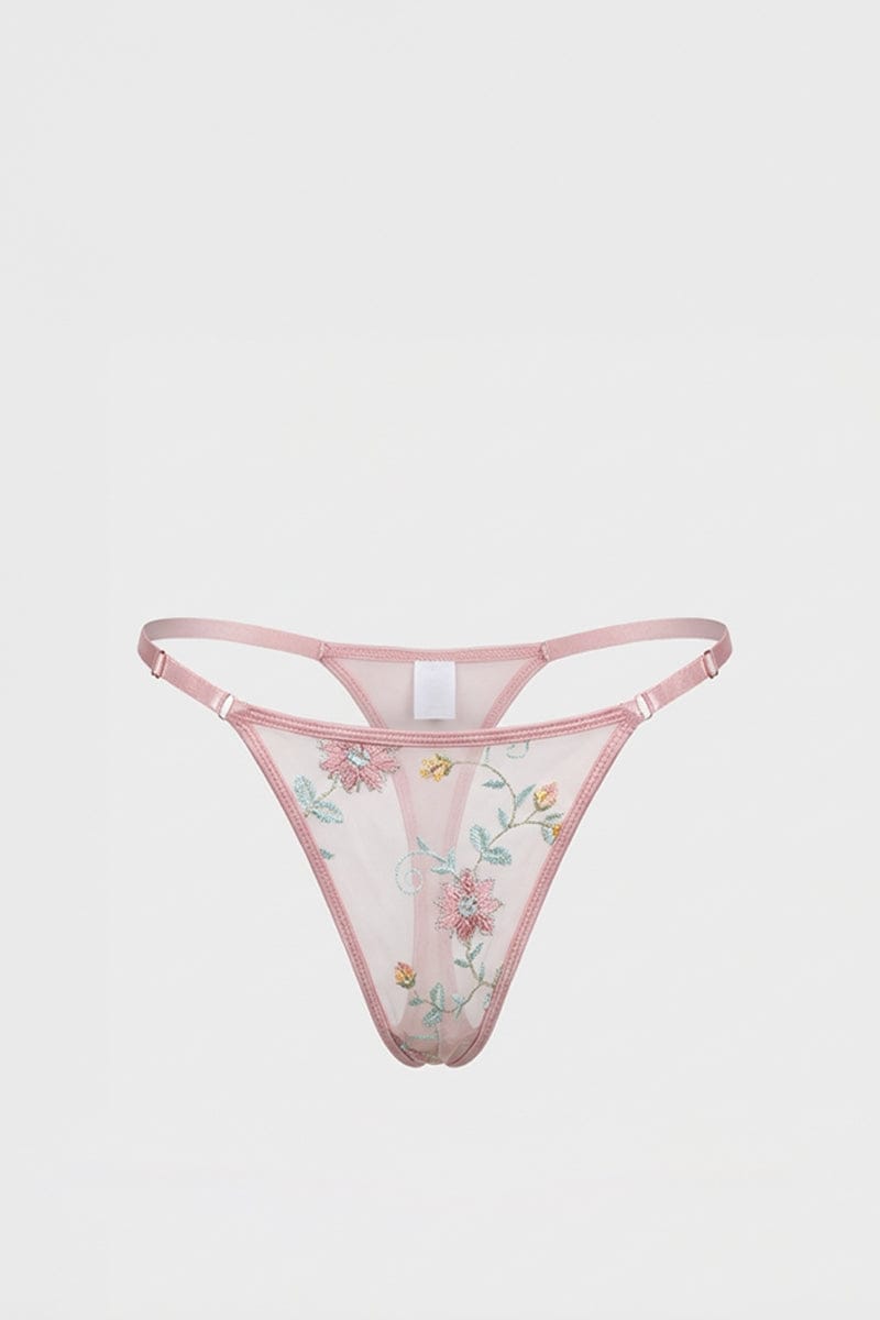Pink Rose Embroidered Slip Nightdress for YouandAll Fashion
