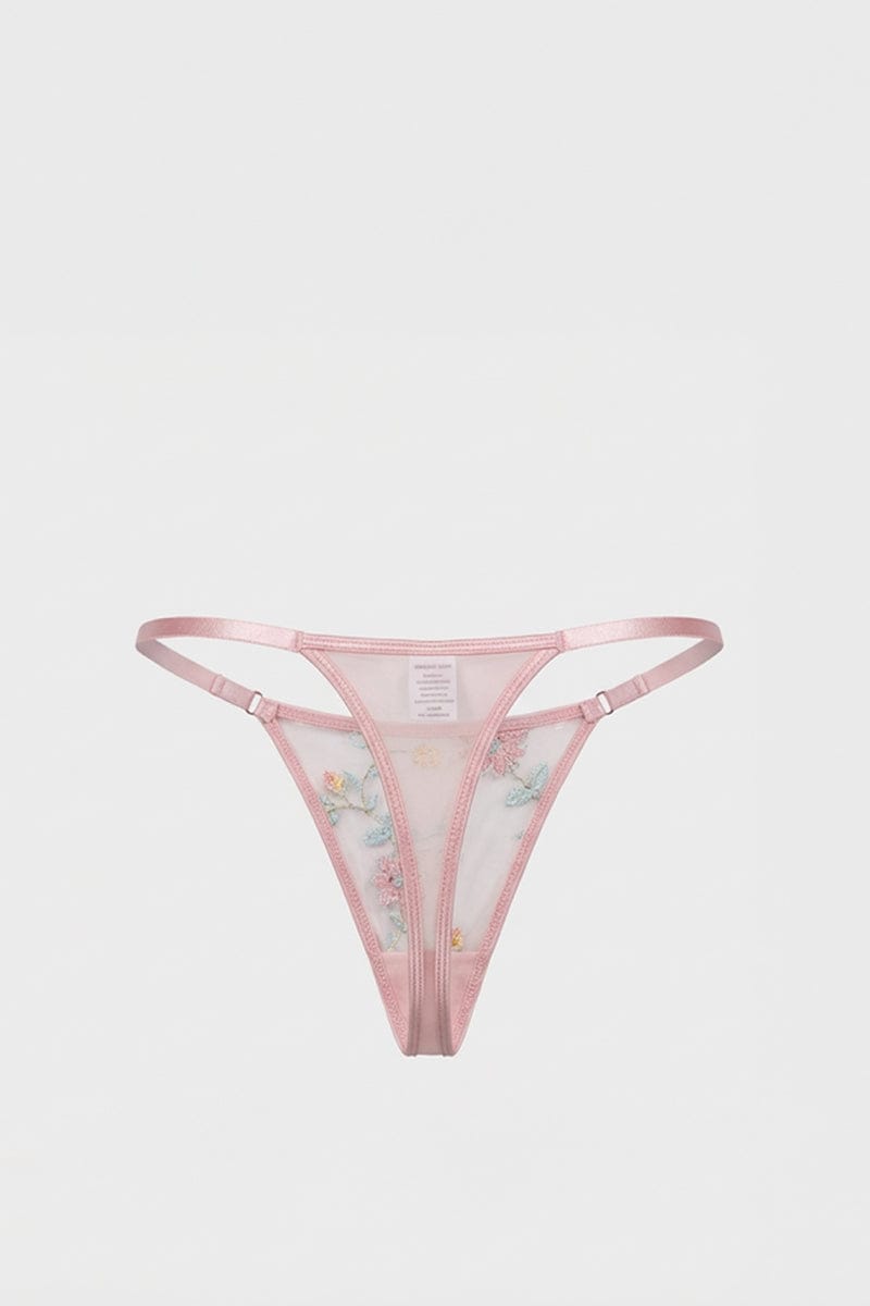 Pink Rose Embroidered Slip Nightdress for YouandAll Fashion