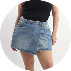 Shop Denim Skirts at You and All Curvy Plus Size