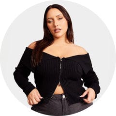 Shop Knit Tops at You and All Curvy Plus Size 