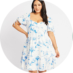 Shop Linen Dresses at You and All Curvy Plus Size