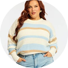 Shop Long Sleeve Tops at You and All Curvy Plus Size