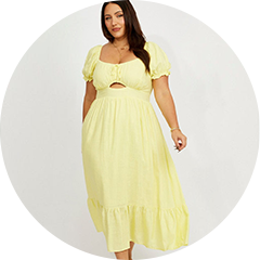 Shop Midi Dresses at You and All Curvy Plus Size