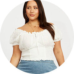 Shop new in TOPS at You and All Curvy Plus Size 