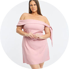 Shop Pink Dresses at You and All Curvy Plus Size