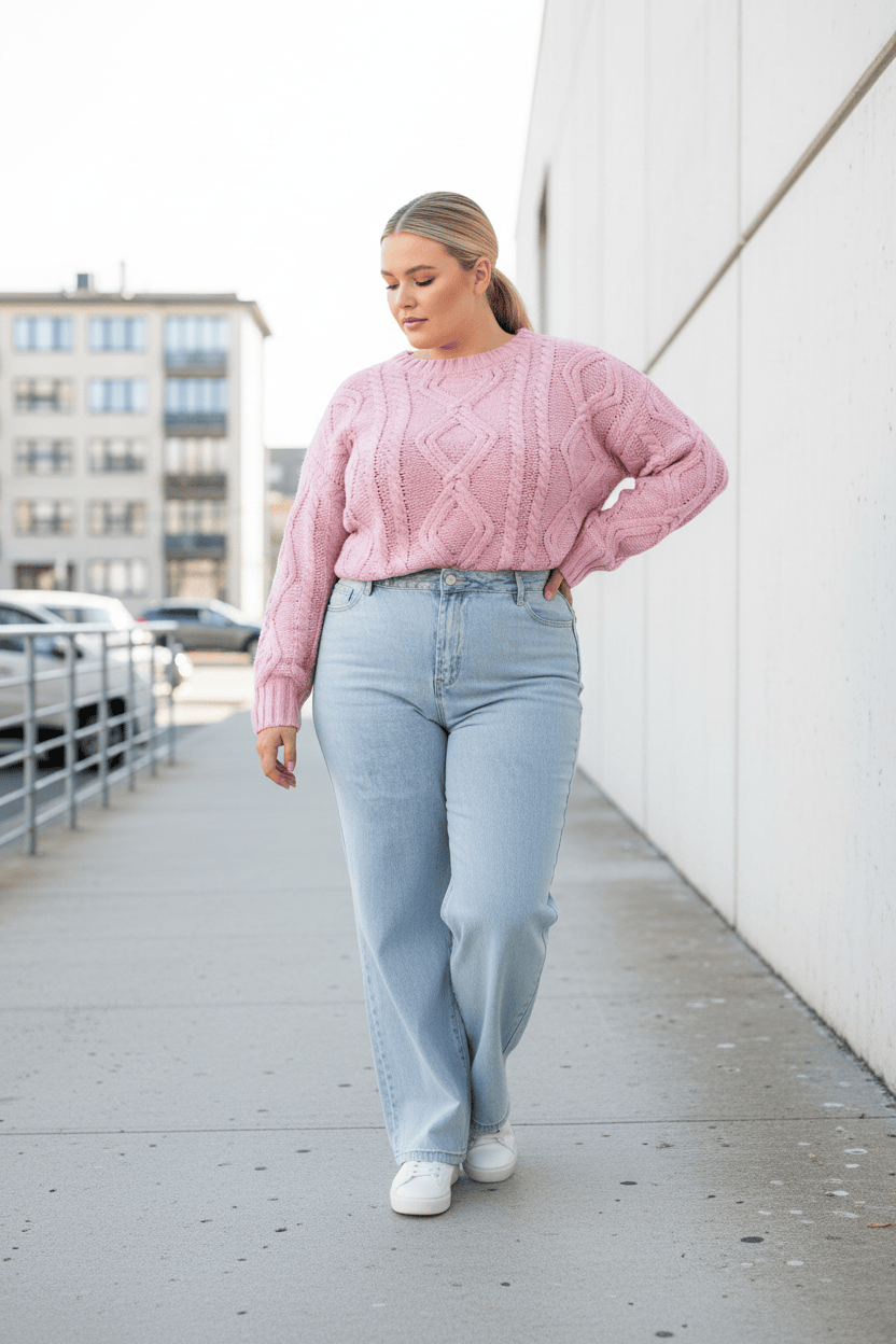 Denim Wide Leg Jeans
