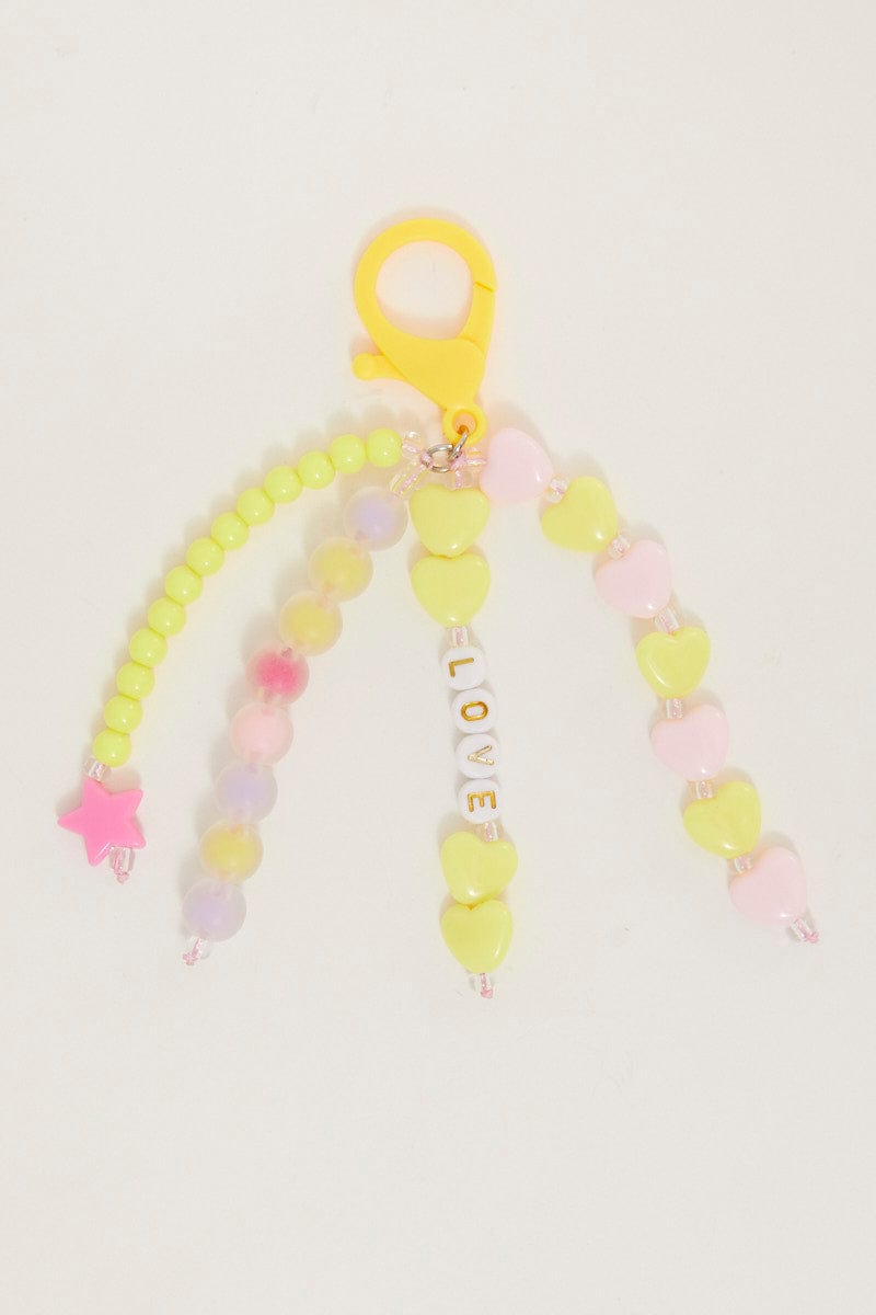 Multi Colour Colourful Charm Keyring