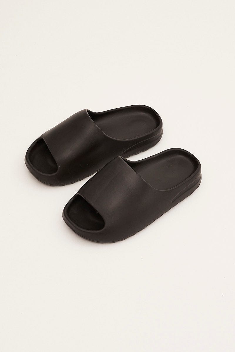 Black Chunky Moulded Slide