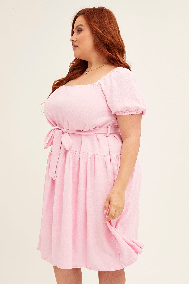 Pale pink outlet casual dress