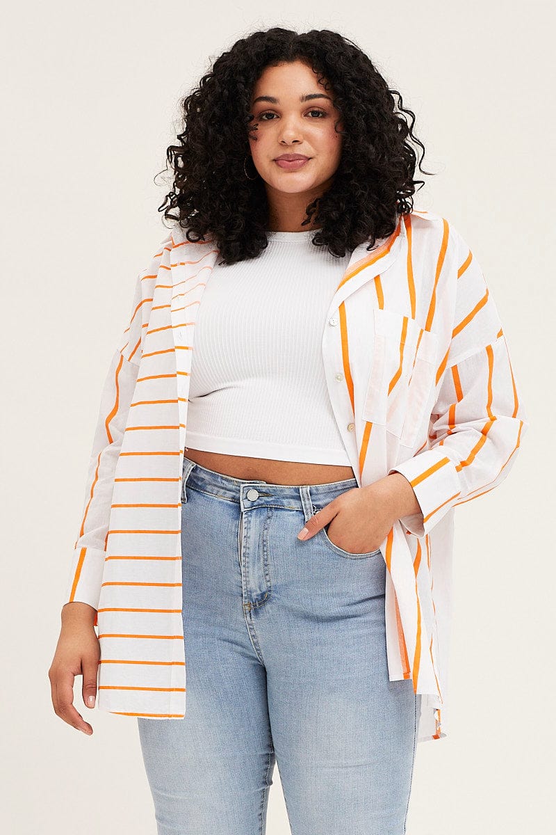 Stripe Long Sleeve Stripe Shirts