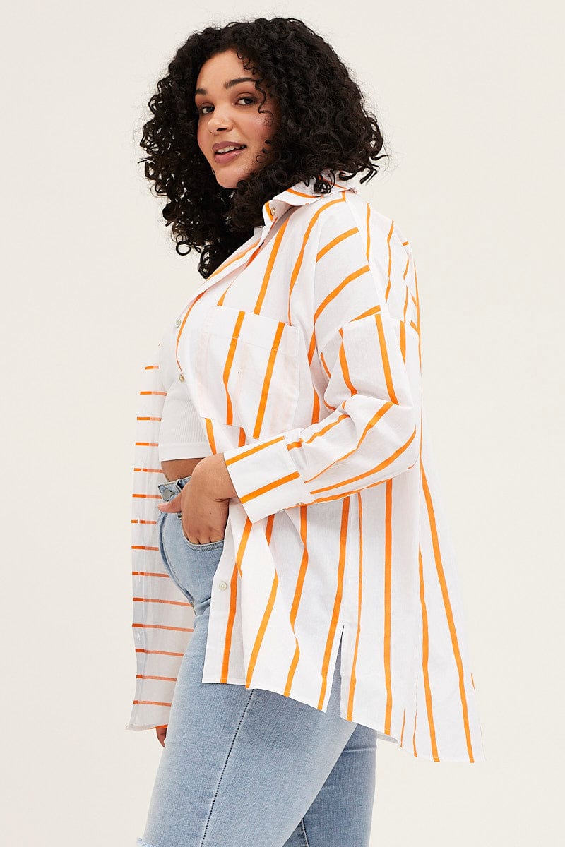 Stripe Long Sleeve Stripe Shirts