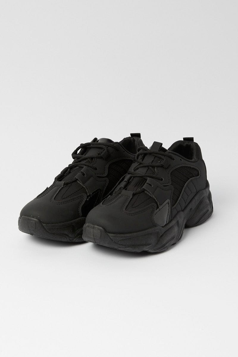 Black Chunky Sneakers Trainers