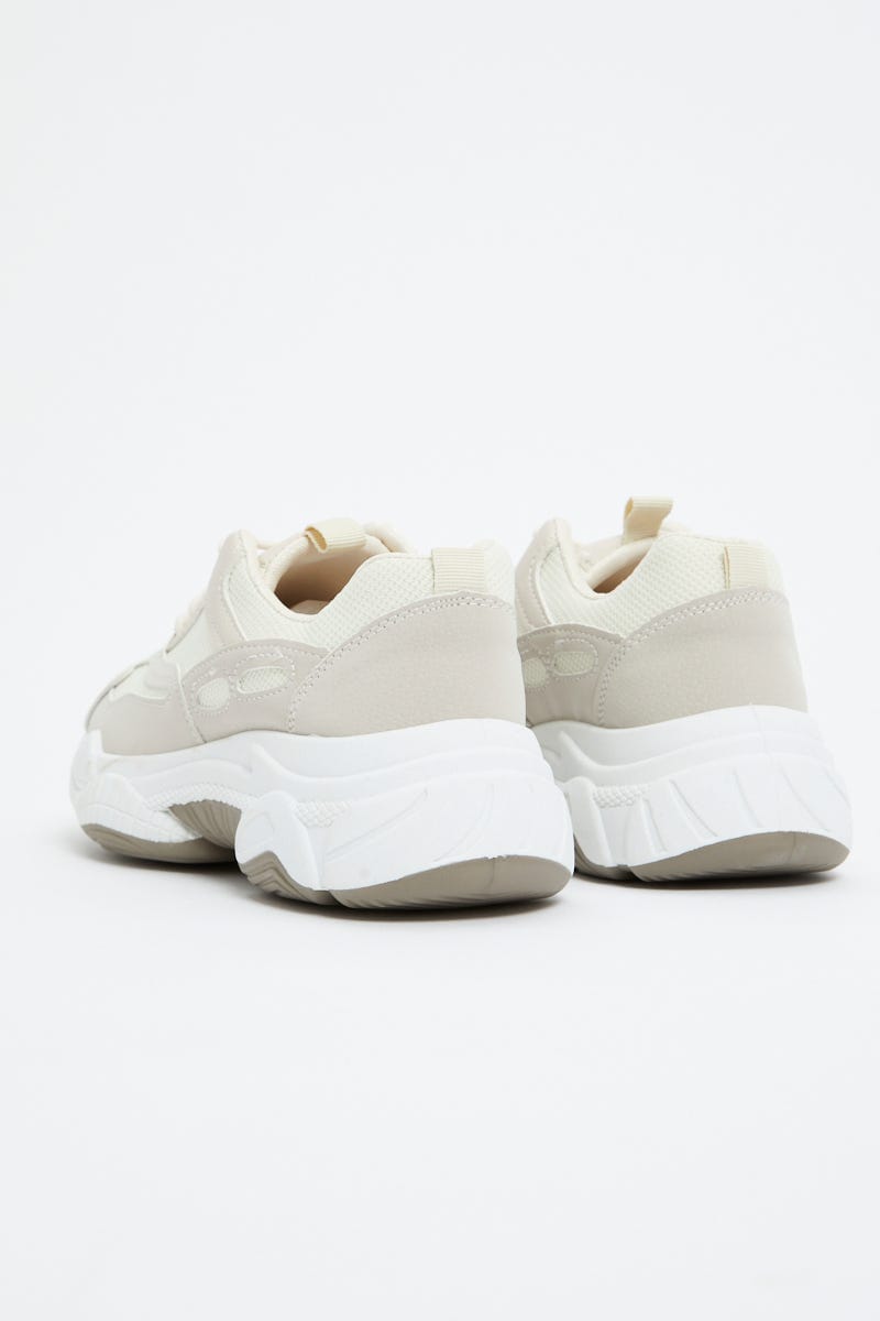 Camel Colourblock Chunky Sneakers For Women By You And All