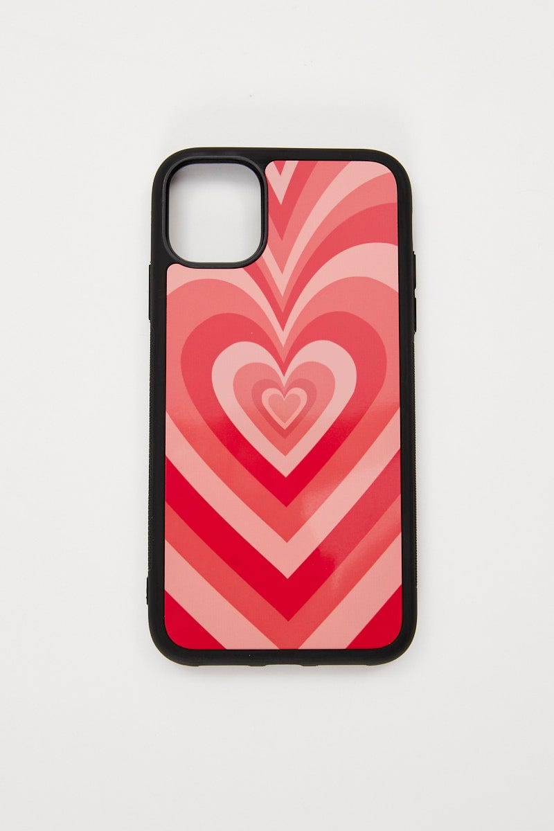 Pink Abstract Heart Phone Cover I Phone 11 For Women By You And All