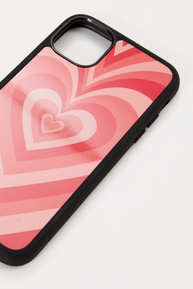Pink Abstract Heart Phone Cover I Phone 11 For Women By You And All