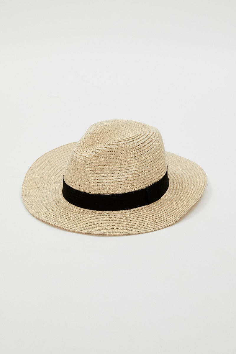 Camel Woven Boater Hat For Women By You And All