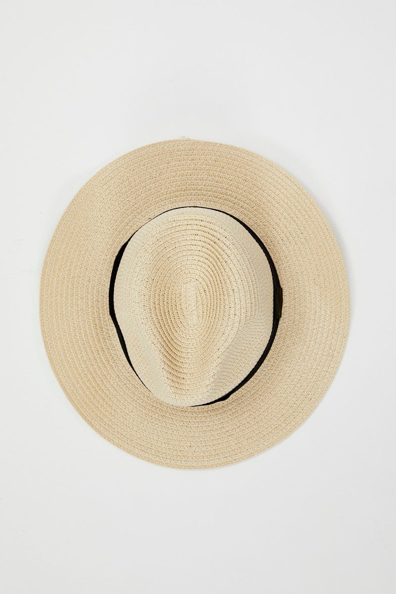 Camel Woven Boater Hat For Women By You And All