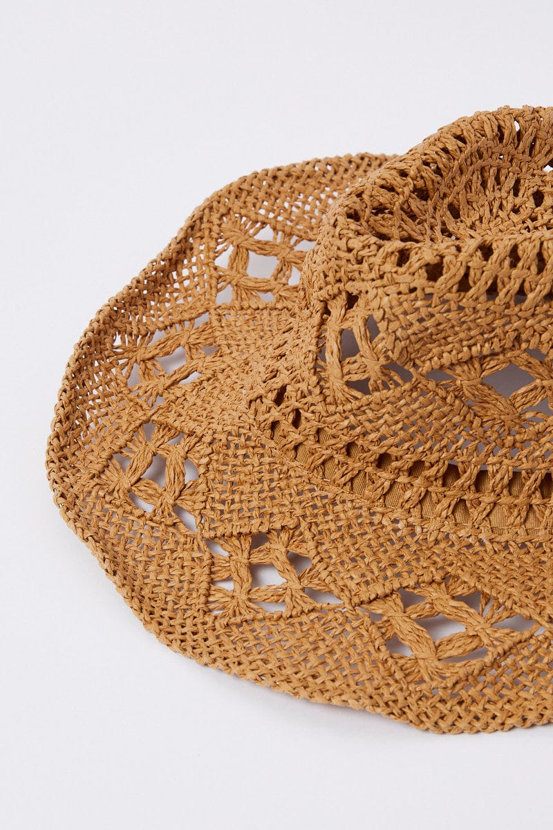 Beige Straw Cowboy Hat for YouandAll Fashion