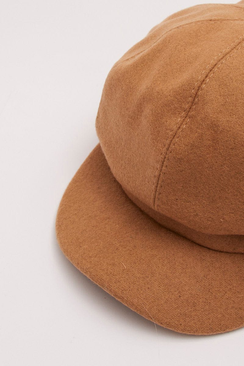 Beige Plain Baker Boy Hat for YouandAll Fashion