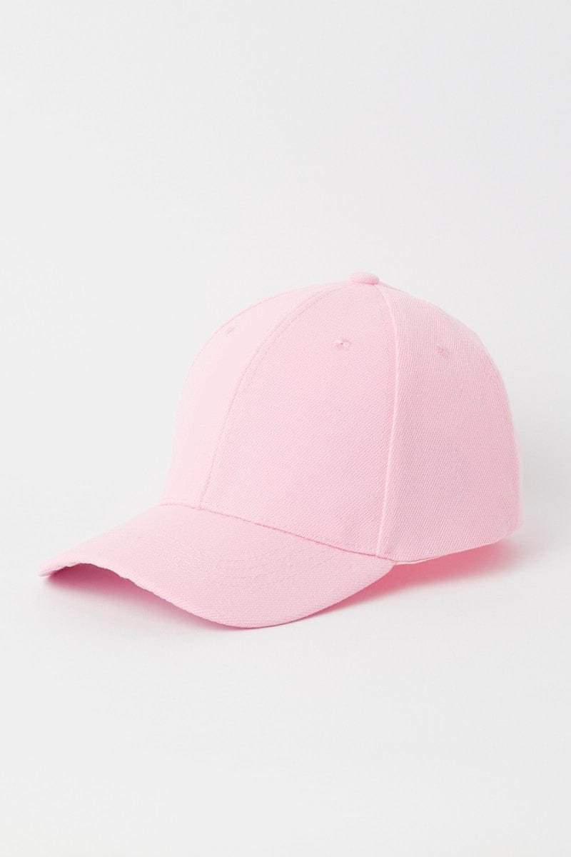 Pink Plain Baseball Cap for YouandAll Fashion