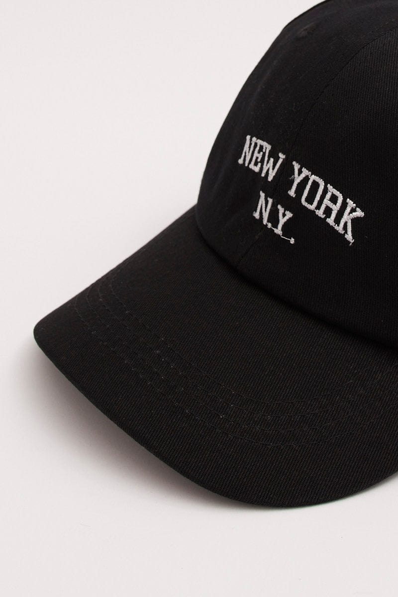 Black New York Dad Cap for YouandAll Fashion